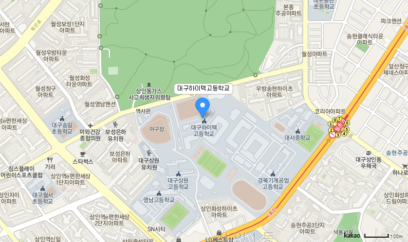 학교 찾아오시는 길 지도